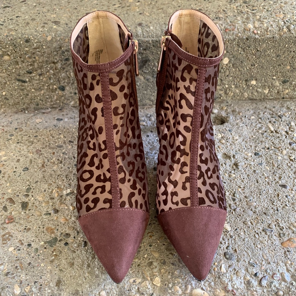 Charles By Charles David Leopard High Heel Booties - Picture 2 of 6